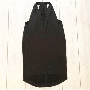 VPL black mini plunging v-neck dress small